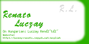 renato luczay business card